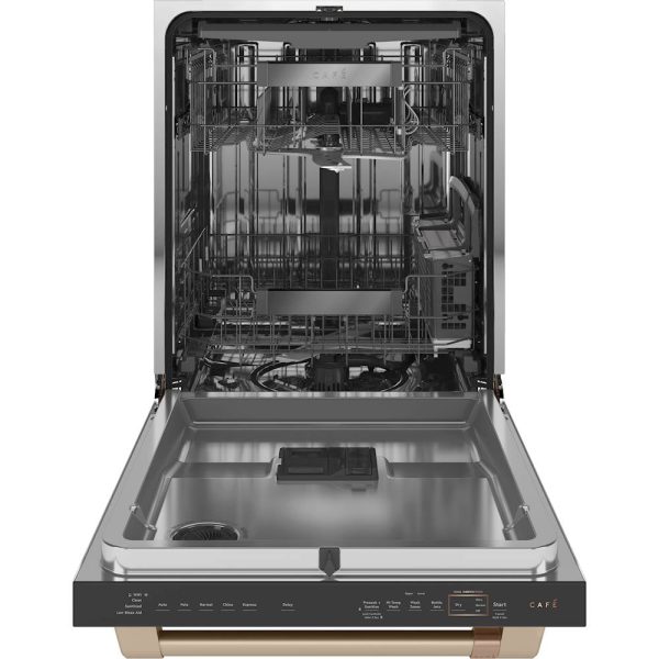 Café - Top Control Built-In Dishwasher with Stainless Steel Tub, 3rd Rack, 39dBA - Matte white