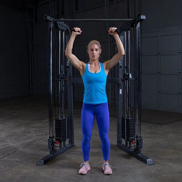 Body-Solid Powerline PFT100 Functional Trainer Cable Machine, Dual 210 Lb. Weight Stacks - Image 6
