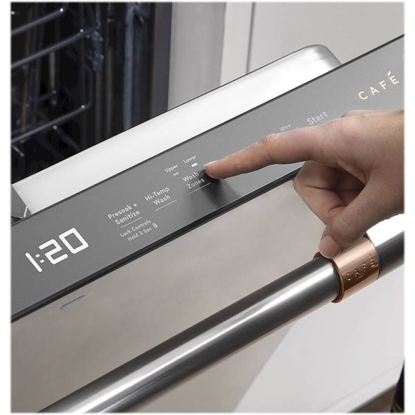 Café - 24" Top Control Tall Tub Built-In Dishwasher with Stainless Steel Tub - Stainless steel - Image 17
