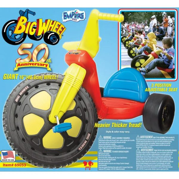 Alpha International Big Wheel 50th Anniversary 16 Inch Ride-On Toy (Ages 3+) - Image 2