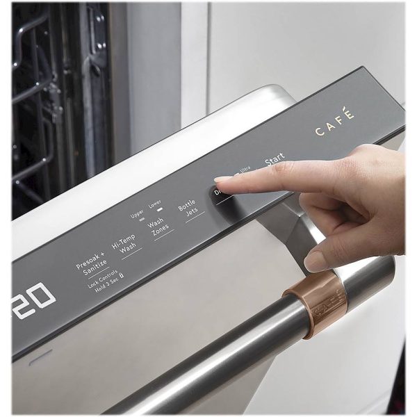 Café - 24" Top Control Tall Tub Built-In Dishwasher with Stainless Steel Tub - Stainless steel - Image 16