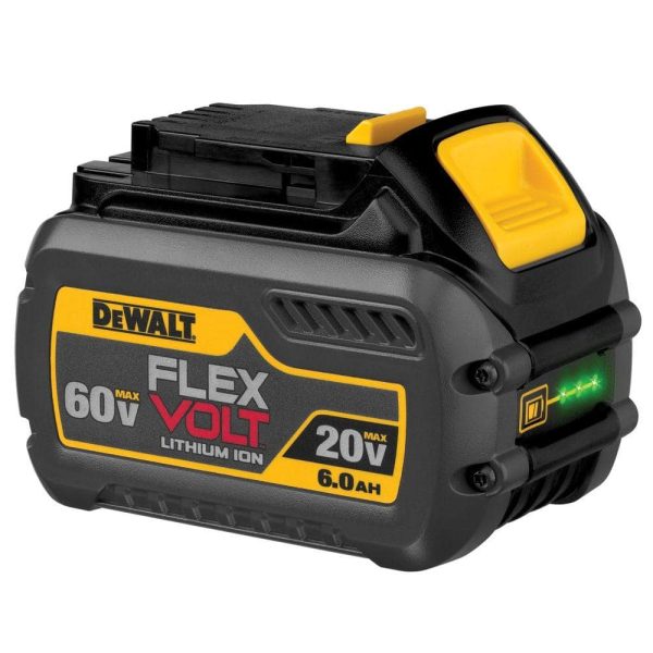 FLEXVOLT 20V/60V MAX Lithium-Ion 6.0Ah Battery Pack DCB606 - Image 8
