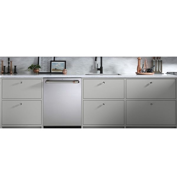 Café - 24" Top Control Tall Tub Built-In Dishwasher with Stainless Steel Tub - Stainless steel - Image 3