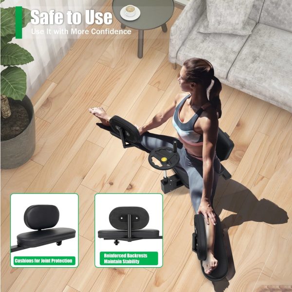 Aiqidi 220lbs Pro Leg Stretcher Stretching Machine Heavy Duty Fitness Split Training Machine Home Gym Equipment Black - Image 5
