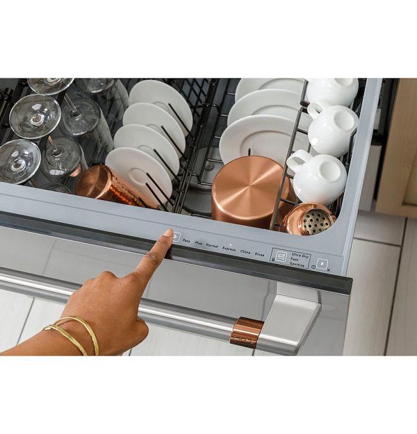 Café 24" Top Control Built-In Double Drawer Dishwasher - Stainless steel - Image 3