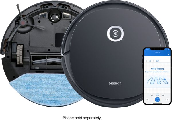 ECOVACS Robotics - DEEBOT OZMO U2 Robotic Vacuum & Mop - Black - Image 2