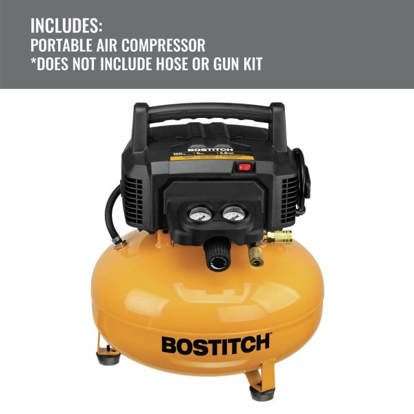 BOSTITCH BTFP02012 6-Gallon Pancake Compressor - Image 2