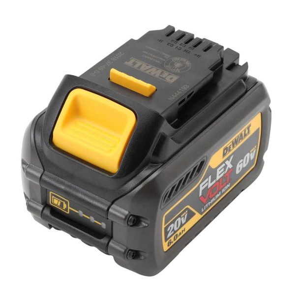 FLEXVOLT 20V/60V MAX Lithium-Ion 6.0Ah Battery Pack DCB606 - Image 6